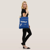Supermarine Spitfire - Vliegtuigblauwdruk ABD Tote Bag (Op model)