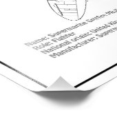 Supermarine Spitfire - Vliegtuigblauwdruk BD Foto Afdruk (Hoek)