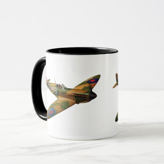 Supermarine Spitfire | WW2 Plane Mok (Voorkant links)