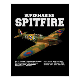 Supermarine Spitfire | WW2 Plane Perfect Poster