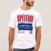 Supermarine Spitfire | WW2 Plane T-shirt (Voorkant)