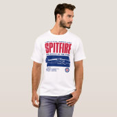 Supermarine Spitfire | WW2 Plane T-shirt (Voorkant volledig)
