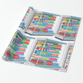 Supermarket Dairy Fridge Cadeaupapier (Uitgerold)