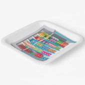 Supermarket Dairy Fridge Papieren Bordje (Gebogen)