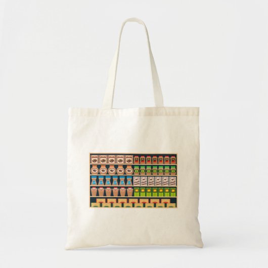 Supermarket Shelf Canvas tas (Voorkant)