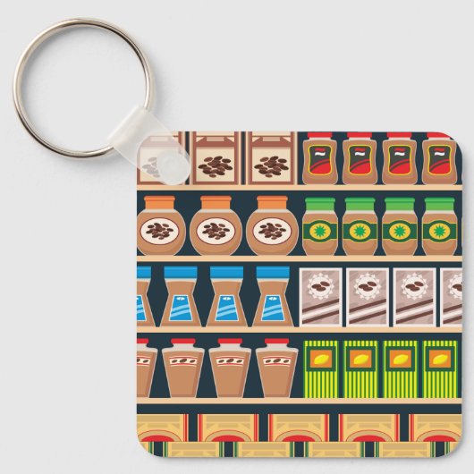 Supermarket Shelf Sleutelhanger (Voorkant)
