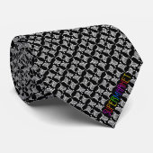 Supermarket Shopping Cart Pixel Art Necktie Stropdas (Opgerold)