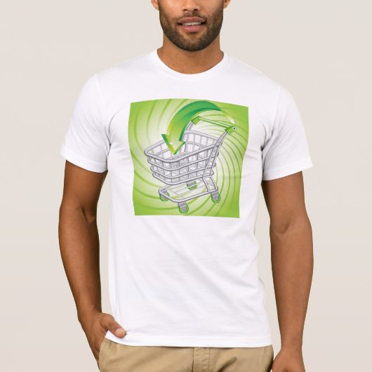 Supermarket Shopping Cart T-shirt (Voorkant)