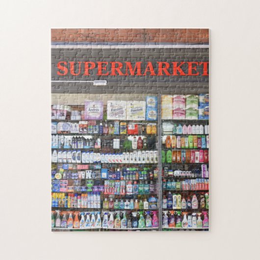 Supermarket Window, Kensington, Londen, Engeland Legpuzzel (Verticaal)