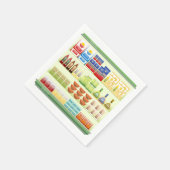 Supermarkt Goederen Plank Papieren servetten (Hoek)