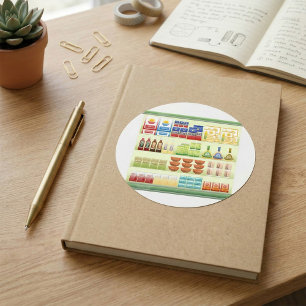 Supermarkt Goederen Plank Stickers