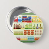 Supermarkt Goederenrek Knop Ronde Button 7,6 Cm (Voorkant /achterkant)