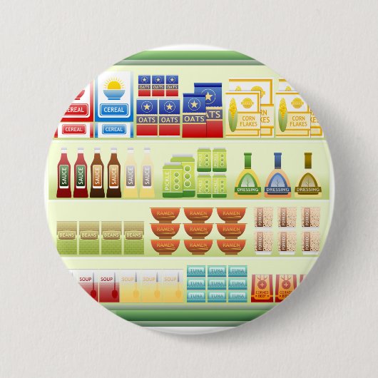 Supermarkt Goederenrek Knop Ronde Button 7,6 Cm (Voorkant)