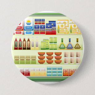 Supermarkt Goederenrek Knop Ronde Button 7,6 Cm