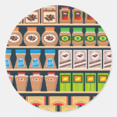 Supermarkt Plank Stickers (Voorkant)