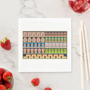 Supermarkt Shelf Paper Napkins Servet