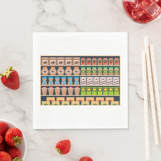 Supermarkt Shelf Paper Napkins Servet