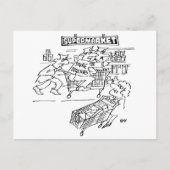 Supermarkt Store Detectives Grappig Briefkaart (Voorkant)