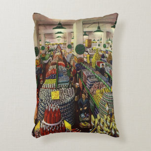  supermarkt voor voedingsmiddelen en dranken accent kussen