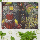 supermarkt voor voedingsmiddelen en dranken theedoek (Gevouwen)