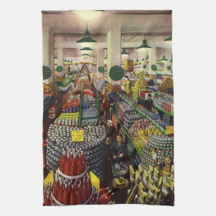  supermarkt voor voedingsmiddelen en dranken theedoek