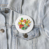 Supermarkt Winkelmand Ronde Button 7,6 Cm (In situ)