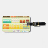 supermarktplank koffietheedranen bagagelabel (Voorkant horizontaal)