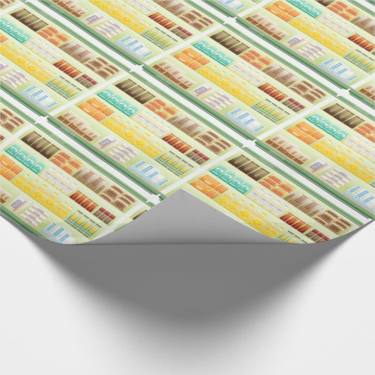 supermarktplank koffietheedranen cadeaupapier (Hoek)