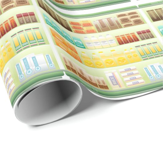 supermarktplank koffietheedranen cadeaupapier (Rol Hoek)