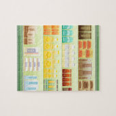 supermarktplank koffietheedranen legpuzzel (Horizontaal)