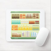 supermarktplank koffietheedranen muismat (Met muis)