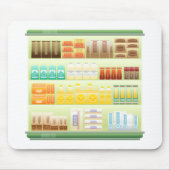 supermarktplank koffietheedranen muismat (Voorkant)