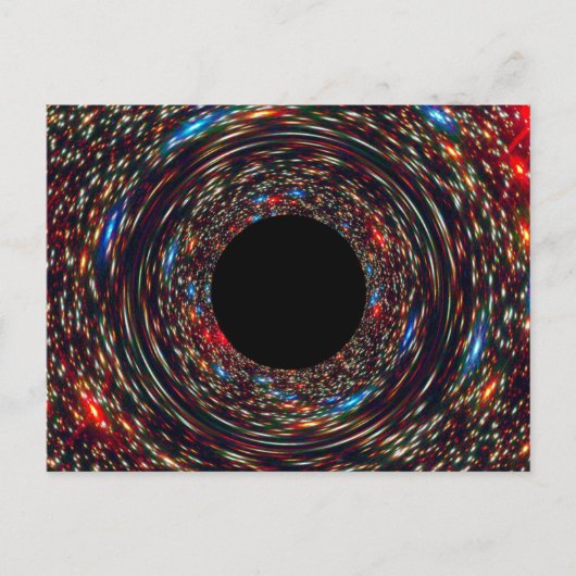 Supermassieve zwarte hol briefkaart (Voorkant)
