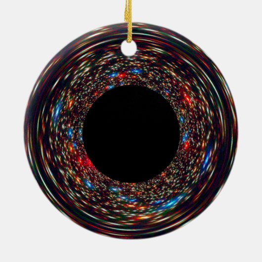 Supermassieve zwarte hol keramisch ornament (Achterkant)