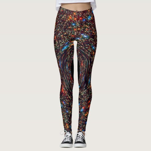 Supermassieve zwarte hol leggings (Voorkant)