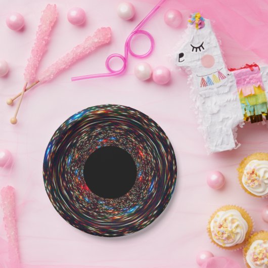 Supermassieve zwarte hol papieren bordje (Feest)