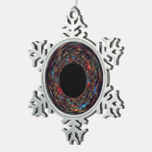 Supermassieve zwarte hol tin sneeuwvlok ornament (Rechts)