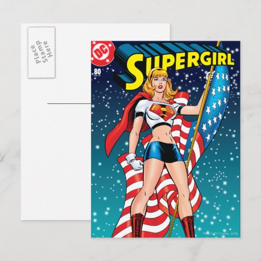 Supermeisje Briefkaart (Voorkant / Achterkant)