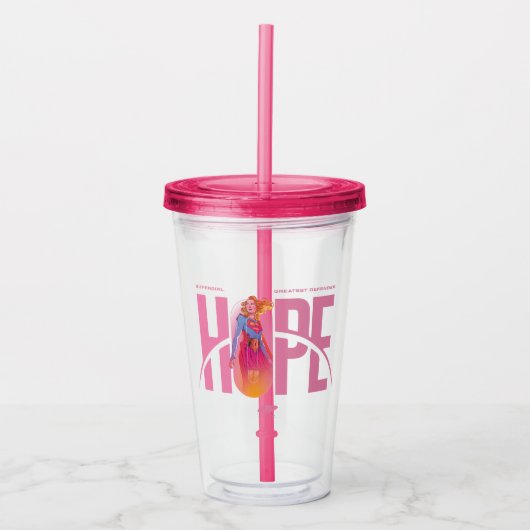 Supermeisje Hope Acryl Drinkbeker (Voorkant)