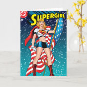 Supermeisje Kaart (Gele Bloem)