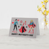 Supermeisje| Mijn moeder = Mijn helo Kaart (Gele Bloem)