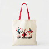 Supermeisje | Mijn moeder = Mijn helo Tote Bag (Voorkant)