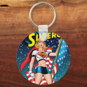 Supermeisje Sleutelhanger (Voorkant)