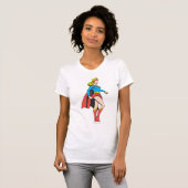 Supermeisjesprofiel T-shirt (Voorkant volledig)