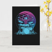 Supermenselijke Drummer Kaart (Gele Bloem)