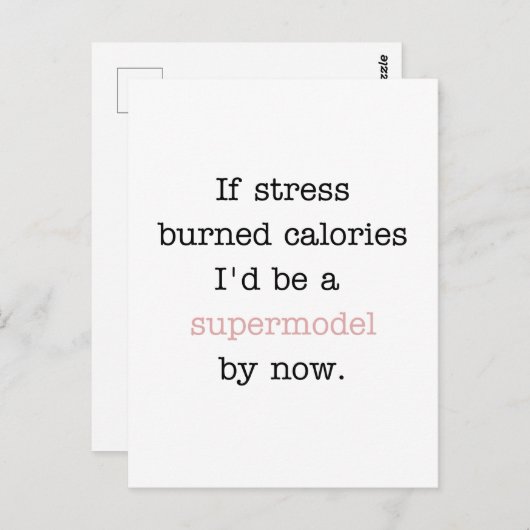 Supermodel Briefkaart (Voorkant / Achterkant)