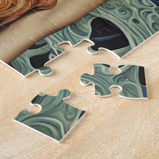 Supermodel buitenaardse vrouw legpuzzel (Zijkant)