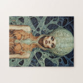 Supermodel buitenaardse vrouw legpuzzel (Horizontaal)