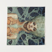 Supermodel buitenaardse vrouw wandkleed (Voorkant (horizontaal))