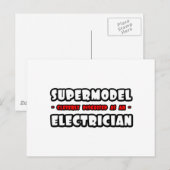 Supermodel.. elektricien briefkaart (Voorkant / Achterkant)